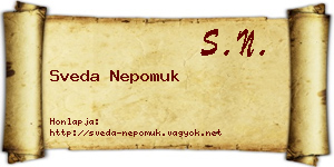 Sveda Nepomuk névjegykártya